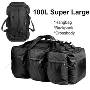 100L Large Army Luggage Camping Bag Outdoor Travel Shoulder Hiking Trekking Trip Tourist Military Tactical Bags