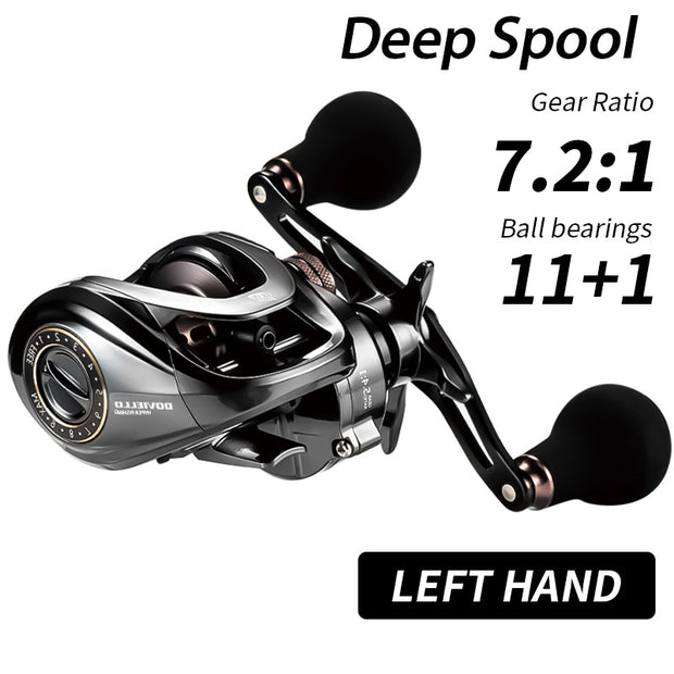 Bait casting Reel Remsysteem Reel 9.5Kg Max Drag 11 + 1 BB 5.4/7.2 Gear Ratio High-speed Fishing Reel