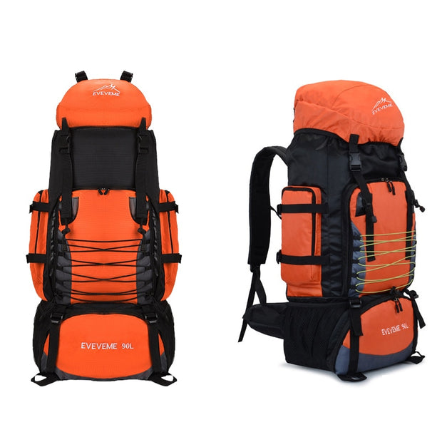 90L Travel Camping Backpack Rucksack Hiking Climbing Bag Large Capacity Backpack