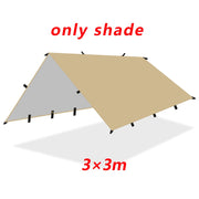 Camping 19 Hanging Points Tent Tarp Survival Sun Shelter Shade Canopy 4x4 3x4 3x3