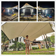 Octagon 5.1x5.1m Large Tarp Waterproof Shade Sail Sun Shelter