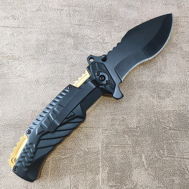 High Quality US Army Special Force Folding Tactical Knife 440C Steel Sharp Blade Fast Opening Survival Camping Tool