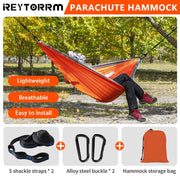 Camping Hammock For Single 220x100cm Outdoor Parachute Hammock Swing Travel