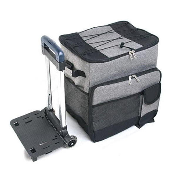 Outdoor Portable Travel Large-capacity Trolley Ice Bag With Wheels