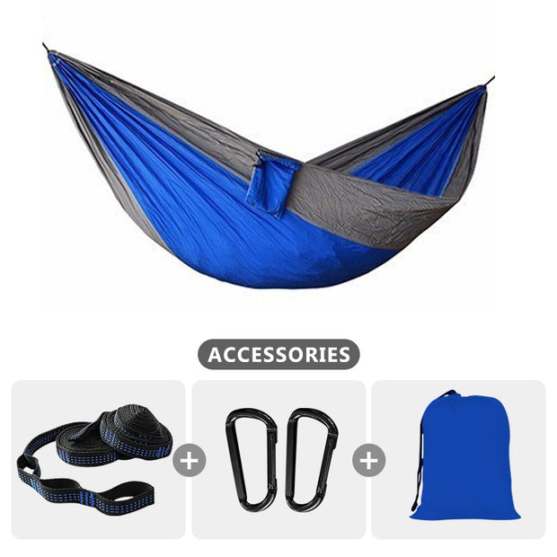 Camping Hammock For Single 220x100cm Outdoor Parachute Hammock Swing Travel