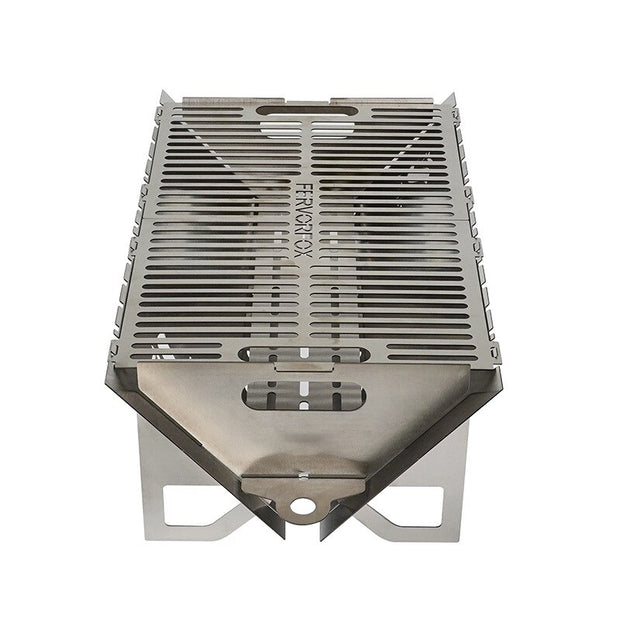 Folding Large Card Stove Portable Stainless Steel BBQ Grill Charcoal Oven