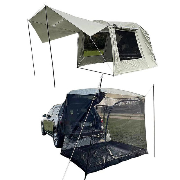 Portable Car Trunk Tent Sunshade Rainproof Vehicle Rear Extension Tent