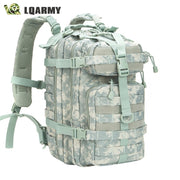 Men Army Military Tactical Backpack 1000D Polyester 30L 3P Softback