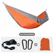 Camping Hammock For Single 220x100cm Outdoor Parachute Hammock Swing Travel