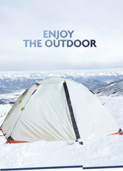 Outdoor mountaineering professional double tent set ultra light snow skirt tent