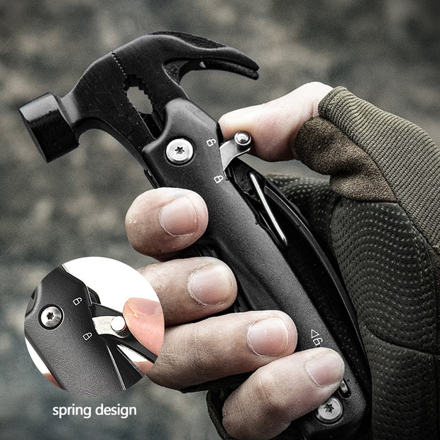 Camping Hunting Hiking Portable Stainless Steel Claw Hammer Pocket Multi Tool Outdoor Survival Equipment