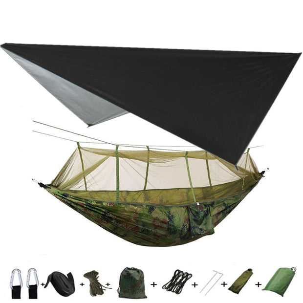 Lightweight Portable Camping Hammock Waterproof Mosquito Net Hammock Canopy 210T Nylon