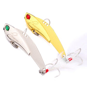 62mm Fishing Lures Hook Spoon Wobble Metal Hard Bait Vib Lures For Fishing