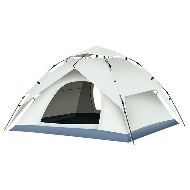 2 in 1 Dome Tent Pop Up Tents for Camping 3-4 Person Outdoor Automatic Setup Waterproof Family Tent