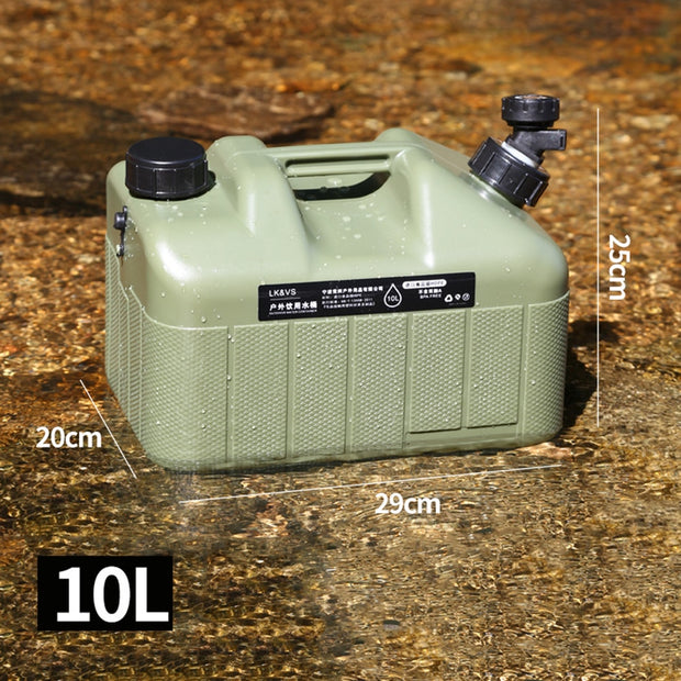 10L Portable Water Tank Outdoor Large-Capacity Water Storage Bucket Container Tanks