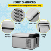 Portable Compressor Fridge Freezer Cooler 12V/24V DC 110-240V AC for RV Travelling Camping