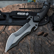 Outdoor survival tactical straight knife, wilderness survival knife, Multi-function camping k10 handle 7cr13mov blade