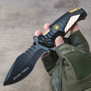 High Quality US Army Special Force Folding Tactical Knife 440C Steel Sharp Blade Fast Opening Survival Camping Tool