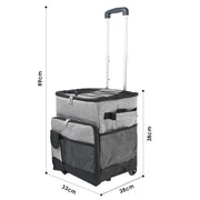 Outdoor Portable Travel Large-capacity Trolley Ice Bag With Wheels