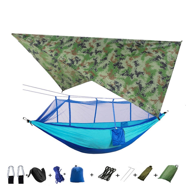 Lightweight Portable Camping Hammock Waterproof Mosquito Net Hammock Canopy 210T Nylon