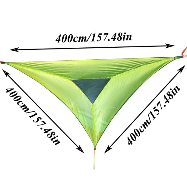 Portable Tourist Tent Multi-Person Triangular Hammock Garden Swing Tent