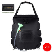 20L Outdoor Camping Hiking Solar Shower Bag  Hydration Bag Hose Switchable Shower Head