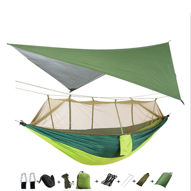 Lightweight Portable Camping Hammock Waterproof Mosquito Net Hammock Canopy 210T Nylon