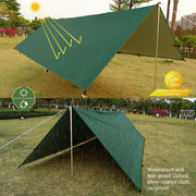Camping 19 Hanging Points Tent Tarp Survival Sun Shelter Shade Canopy 4x4 3x4 3x3