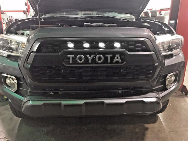 4pc Set Front Grill Lighting Kit For 2016-2019 Toyota Tacoma TRD Pro Grill