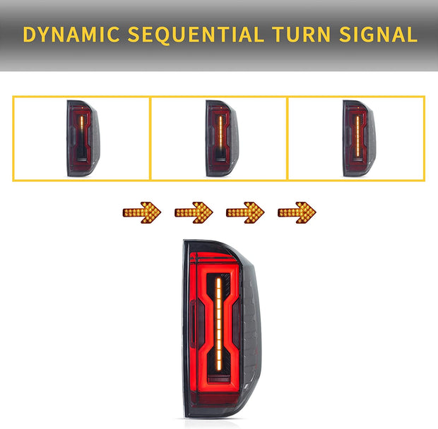 LED Tail Lights For TOYOTA Tundra 2nd Gen 2014-2020 With Start-up Animation DRL