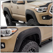 Toyota Tacoma 2016+ 4Pc  Fender Flares Cover Matte Black Set