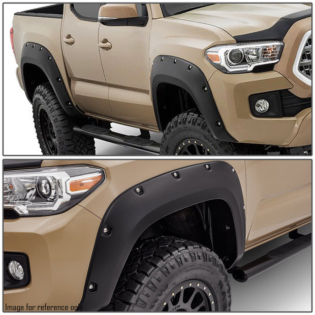 Toyota Tacoma 2016+ 4Pc  Fender Flares Cover Matte Black Set