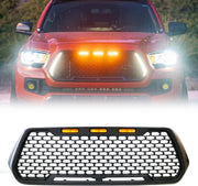 Raptor Style Matte Black Grille w/3 LED Lights - 2016+ Toyota Tacoma