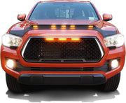 Raptor Style Matte Black Grille w/3 LED Lights - 2016+ Toyota Tacoma